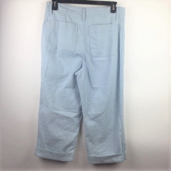 MADEWELL Slim Emmett Wide-Leg Crop Pants Speckle - Picture 12 of 14